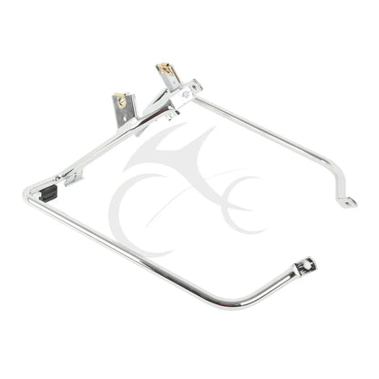 Chrome/Black Saddlebag Brackets for Harley Touring (2009-2013)