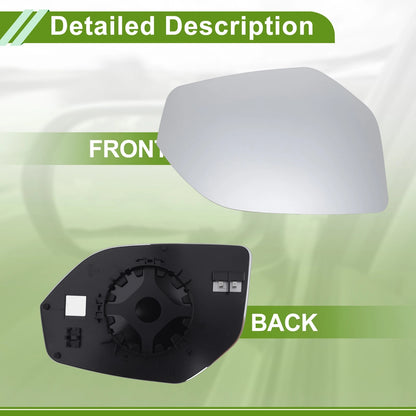 Mirror Glass Replacement for Volkswagen Atlas (2018–2023) Convex White No. 3CN857522F
