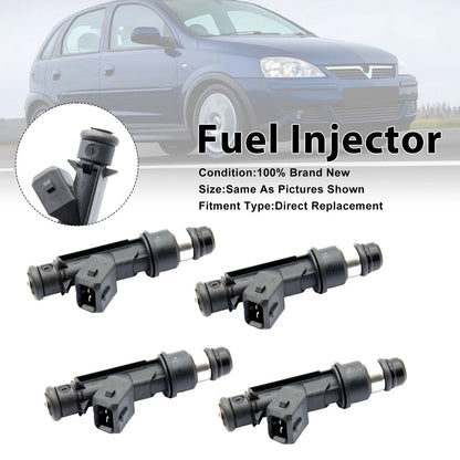 4x Fuel Injector for Vauxhall Corsa C (2001–2006) Meriva A (2003–2009) 25317316