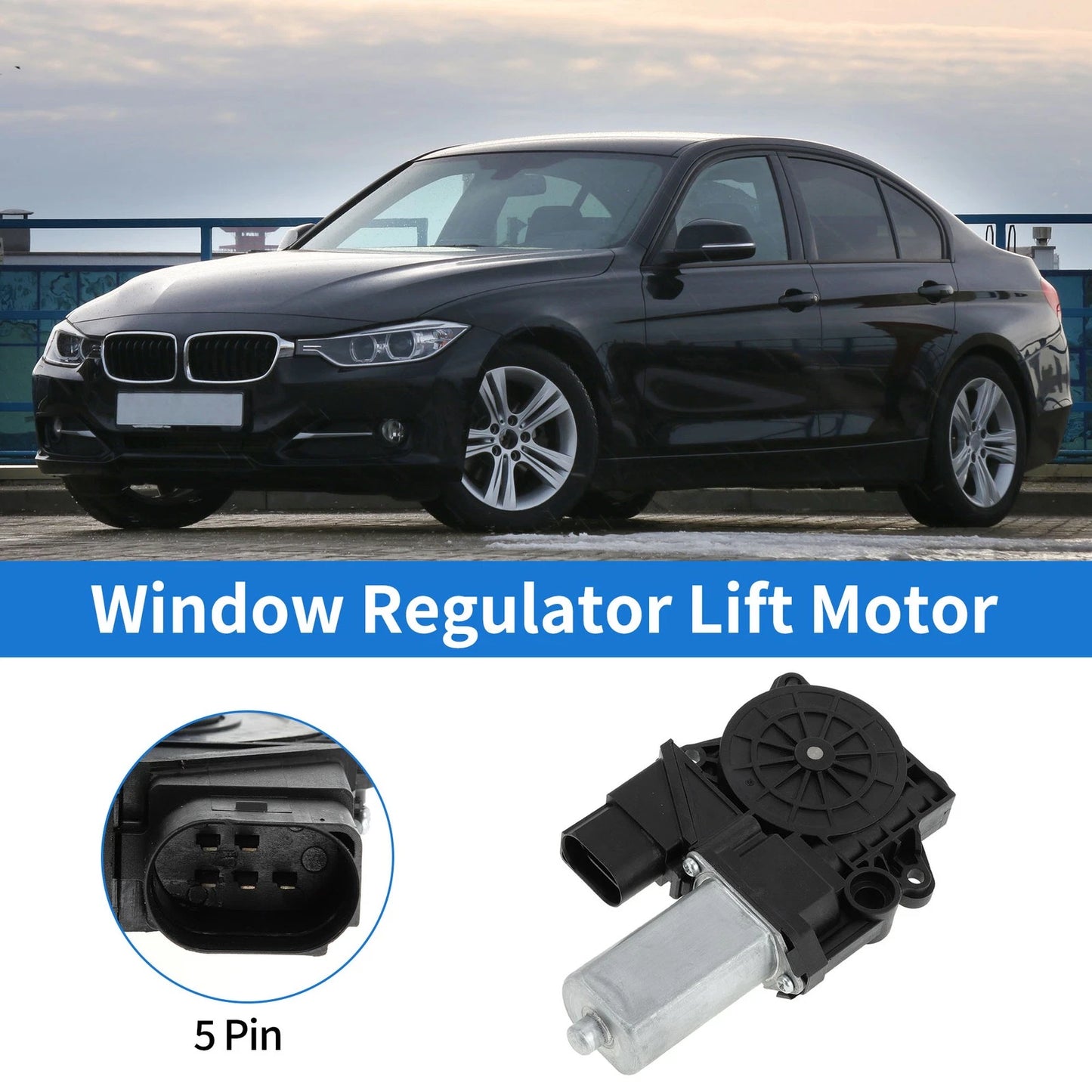 Power Window Regulator Lift Motor for BMW 323i Sedan (2006–2011) No.67626927026