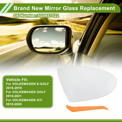 Mirror Glass Replacement for Volkswagen E-Golf (2015–2019) Convex No. 5G0857522