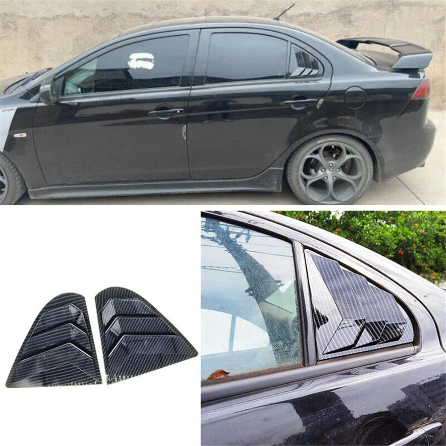 Car Quarter Window Louver Shutter Covers for Lancer EVO (2009-2016)