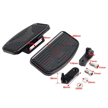 Driver Footboard Front Footpegs for Harley Softail Low Rider Street Bob (2018–2024)