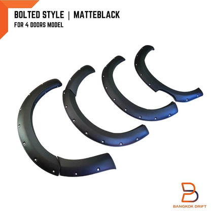 6" Matte Black Fender Flares for Isuzu D-Max DMAX Ute (2020-2023)