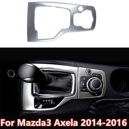 Gear Shift Holder Panel Cover Trim Decor Silver for Mazda3 Axela (2014–2016)