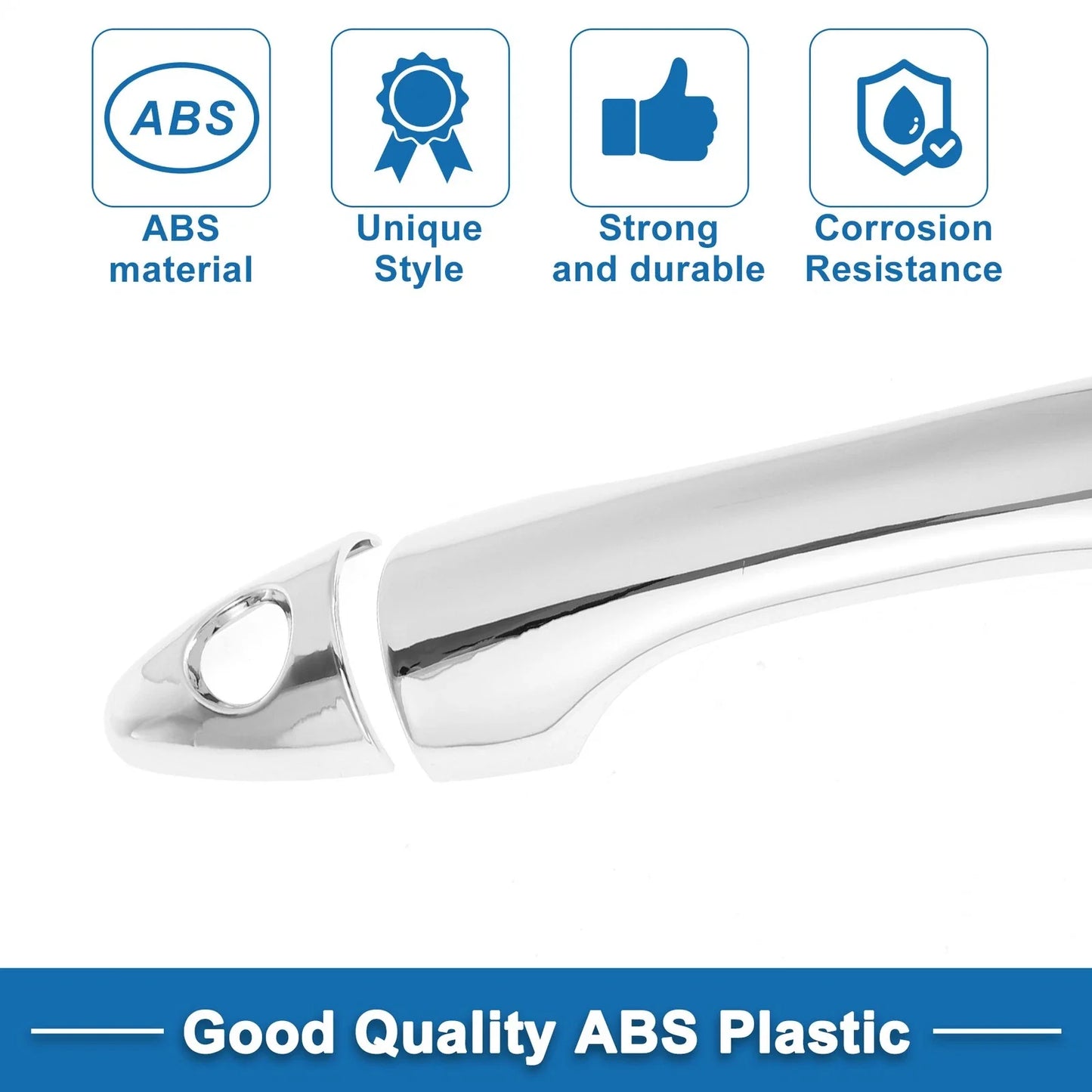 Door Handle Cover Trim for Hyundai IX35 (2009-2014) - Silver Tone