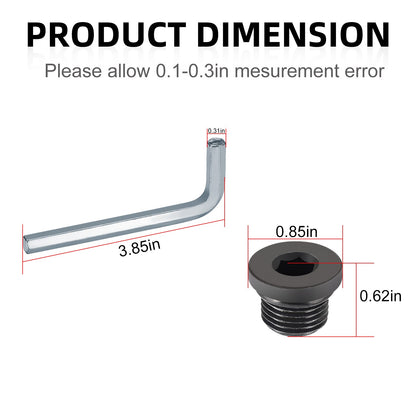 Front Differential Fill Drain Plug for Polaris Ranger 500 570 900 1000 (2015–2023)