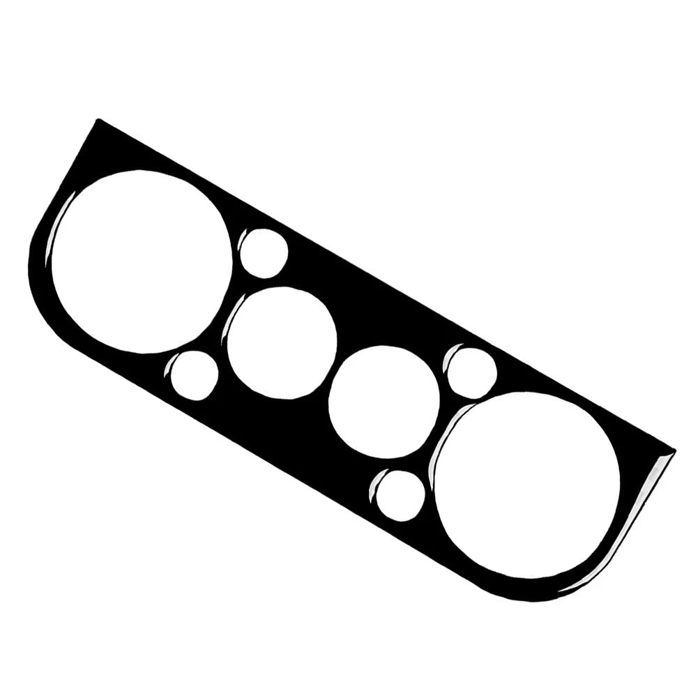 Glossy Black AC Climate Control Panel Cover Trim for BMW 3 Series E36 (1991–1999)