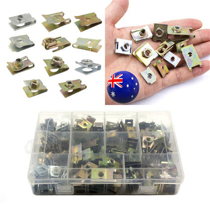150Pcs Universal Fender Bumper Door Panel Trim Retainer Fasteners
