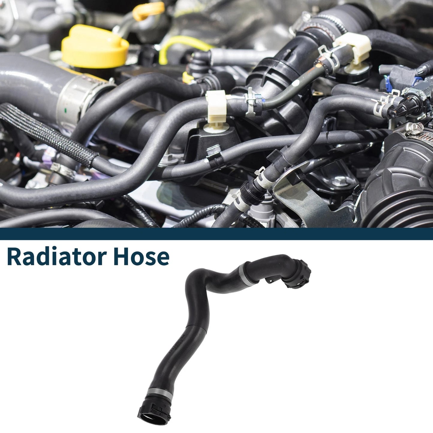 Radiator Hose for Land Rover Range Rover (2003–2005) No.PCH001121 Rubber Black