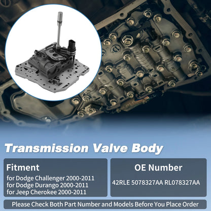 Car Valve Body CVT Transmission for Dodge Challenger Durango (2000–2011) 42RLE