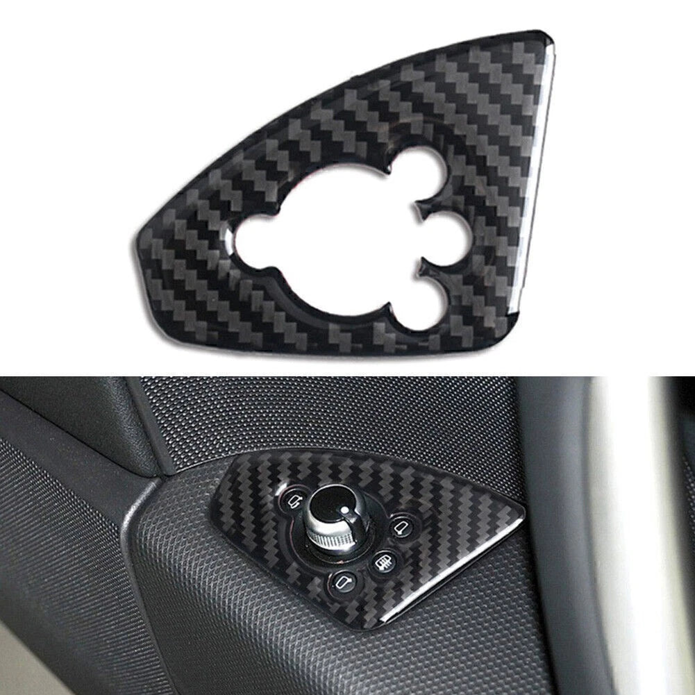 Carbon Fiber Steering Wheel Panel Cover Trim for Audi A6 A7 (2012–2018)
