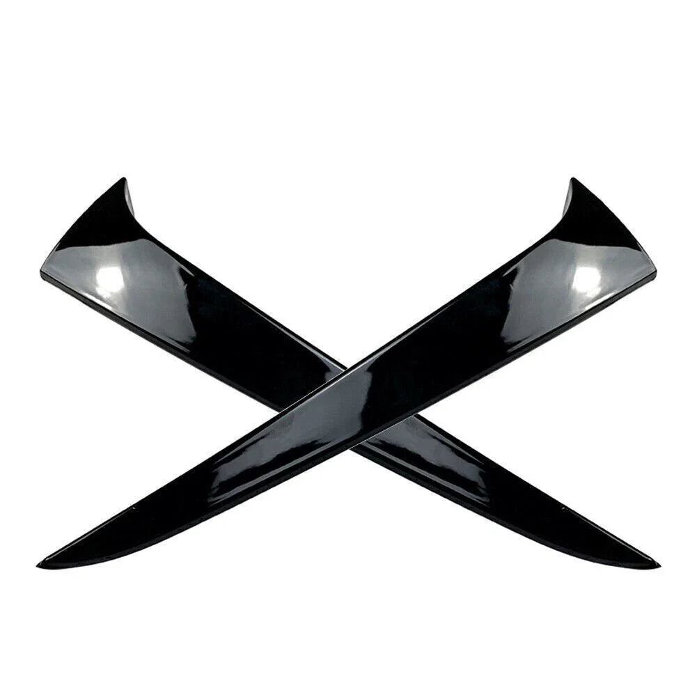 Gloss Black Rear Window Side Wing Trim Covers for Skoda Kamiq (2019-2023)
