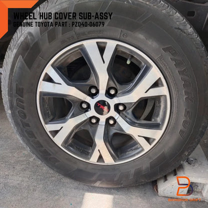 4 x TRD Wheel Center Cap Hub Covers for Toyota Hilux Fortuner (2015-2023)