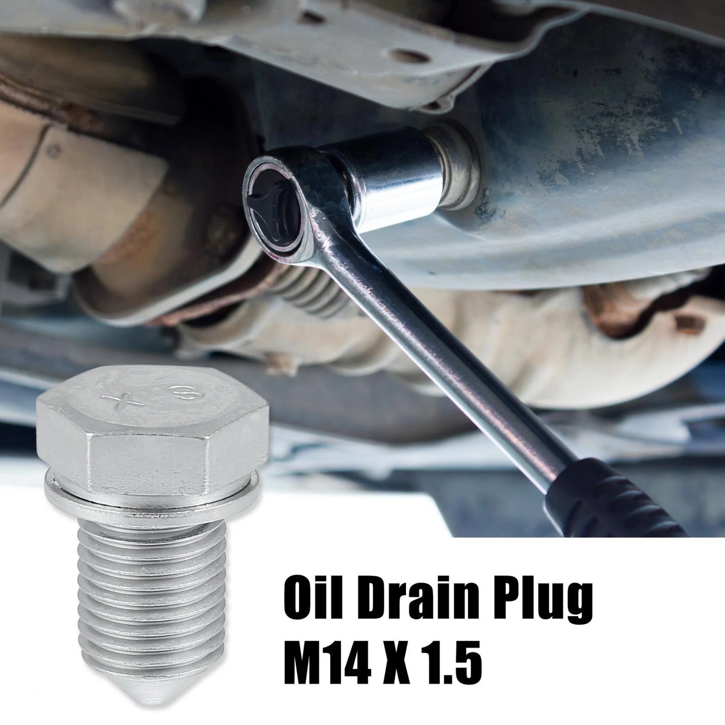10pcs M14x1.5 Magnetic Oil Drain Plug with Gasket for Volkswagen