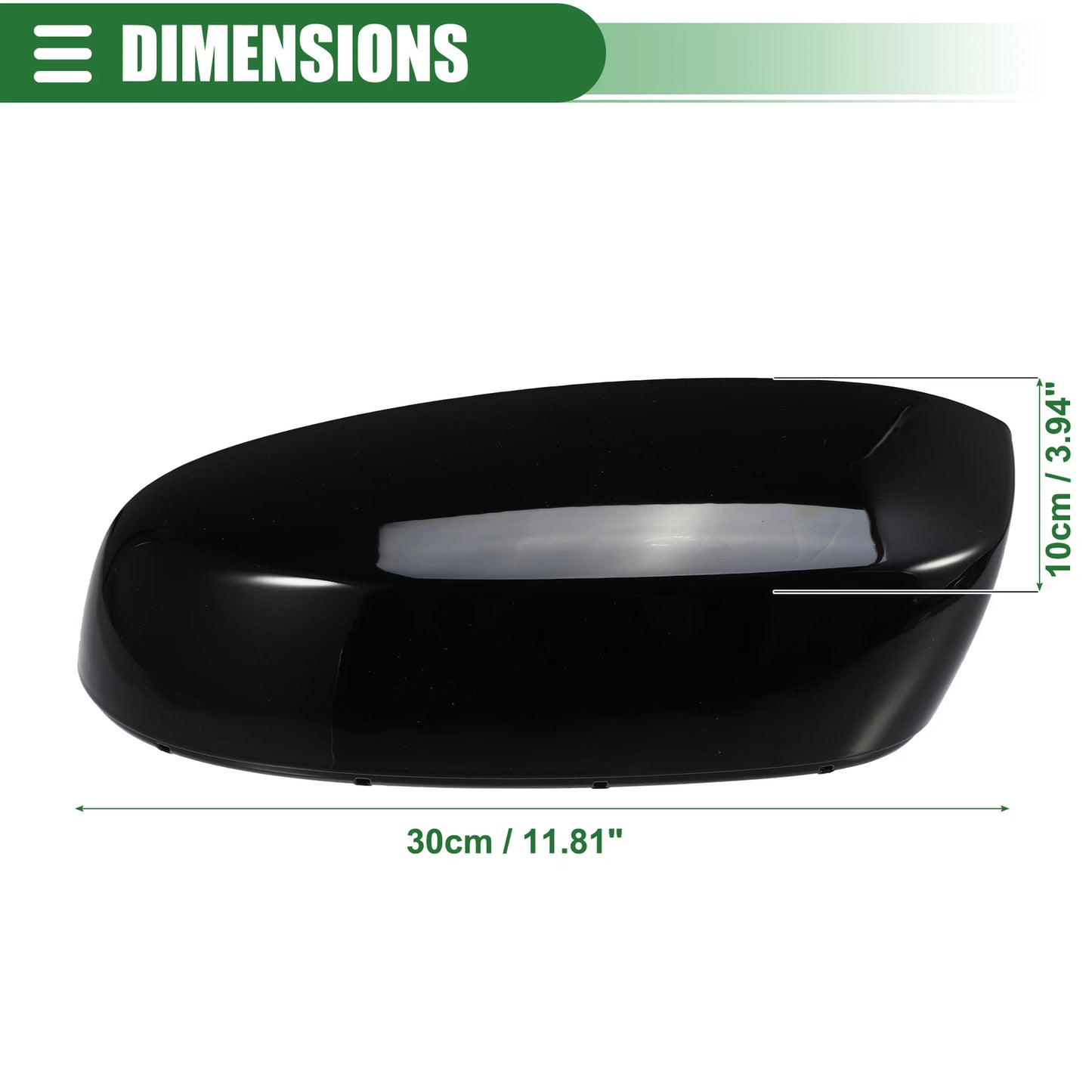 Left Rearview Mirror Cap for Chevrolet Silverado 1500 (No. 25788154, Gloss Black)