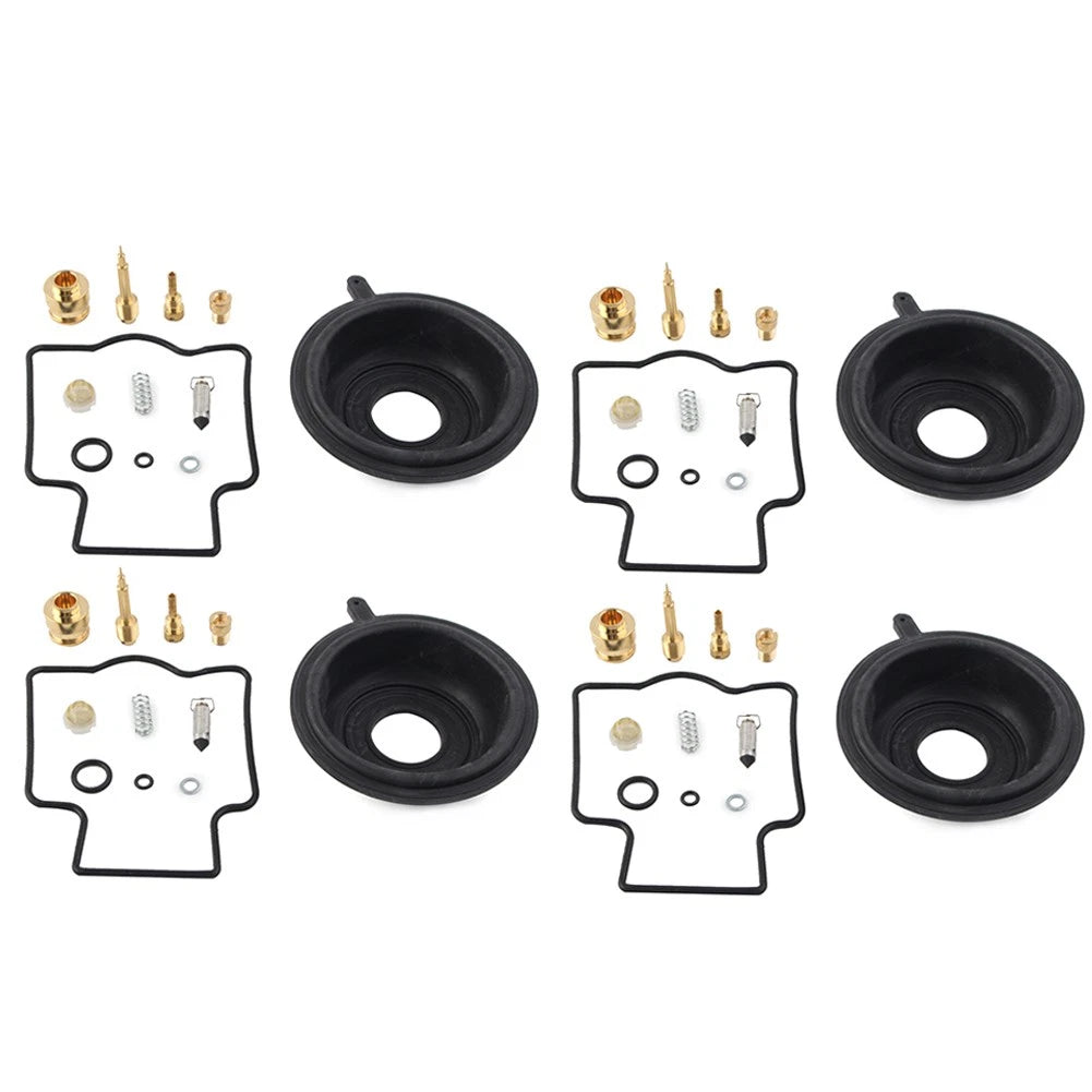 Set of 4 Carburetor Repair Kits for Kawasaki ZZR600D (1990–1992)