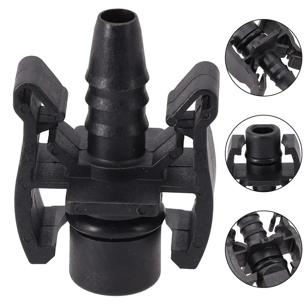 2Pcs Expansion Water Tank Water Hose Straight Connector Accessories for Car
