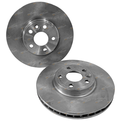 2x Front Disc Brake Rotors for Volvo V70 (2008–2010) 300mm 15" Wheels