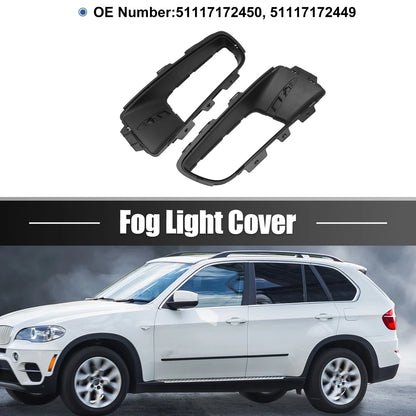 1 Pair Fog Light Grille Cover Trim for BMW X5 E70 (2007–2013) 51117172450 51117172449