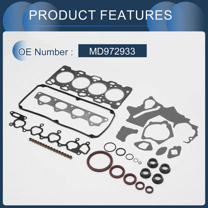 Cylinder Head Gasket Kit No.MD972933 for Mitsubishi 4G63 (1992–1994) Set of 1