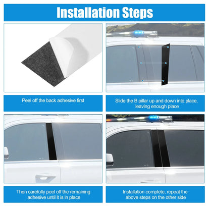 6 Pcs Windshield B Pillar Trim Garnish for Hyundai Elantra (2021-2023)