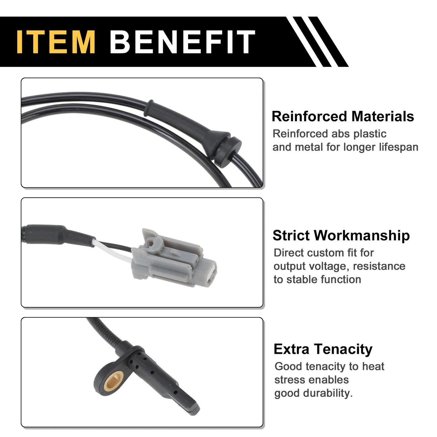 ABS Wheel Speed Sensor No. 479103TA0A for Nissan Leaf (2015–2020) Front Left