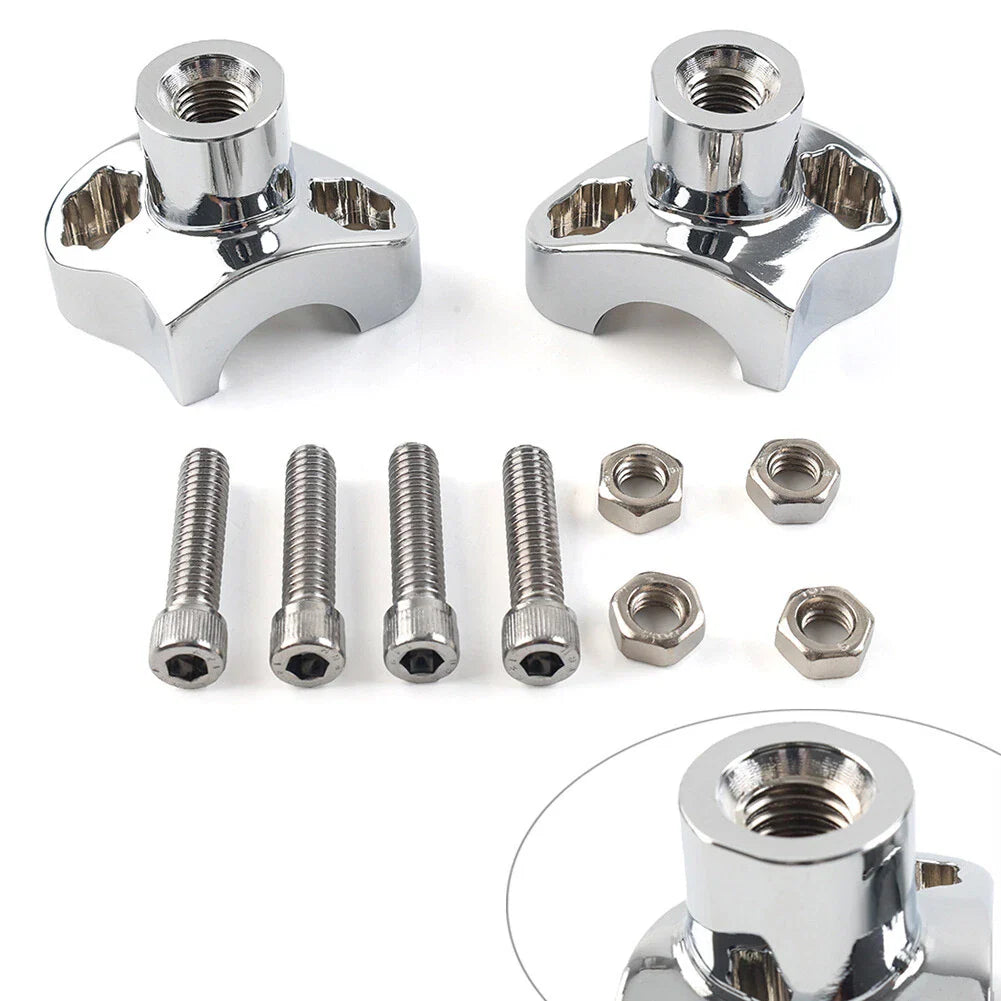 7" Tall Handlebar Risers for Harley Softail Dyna Street Bob