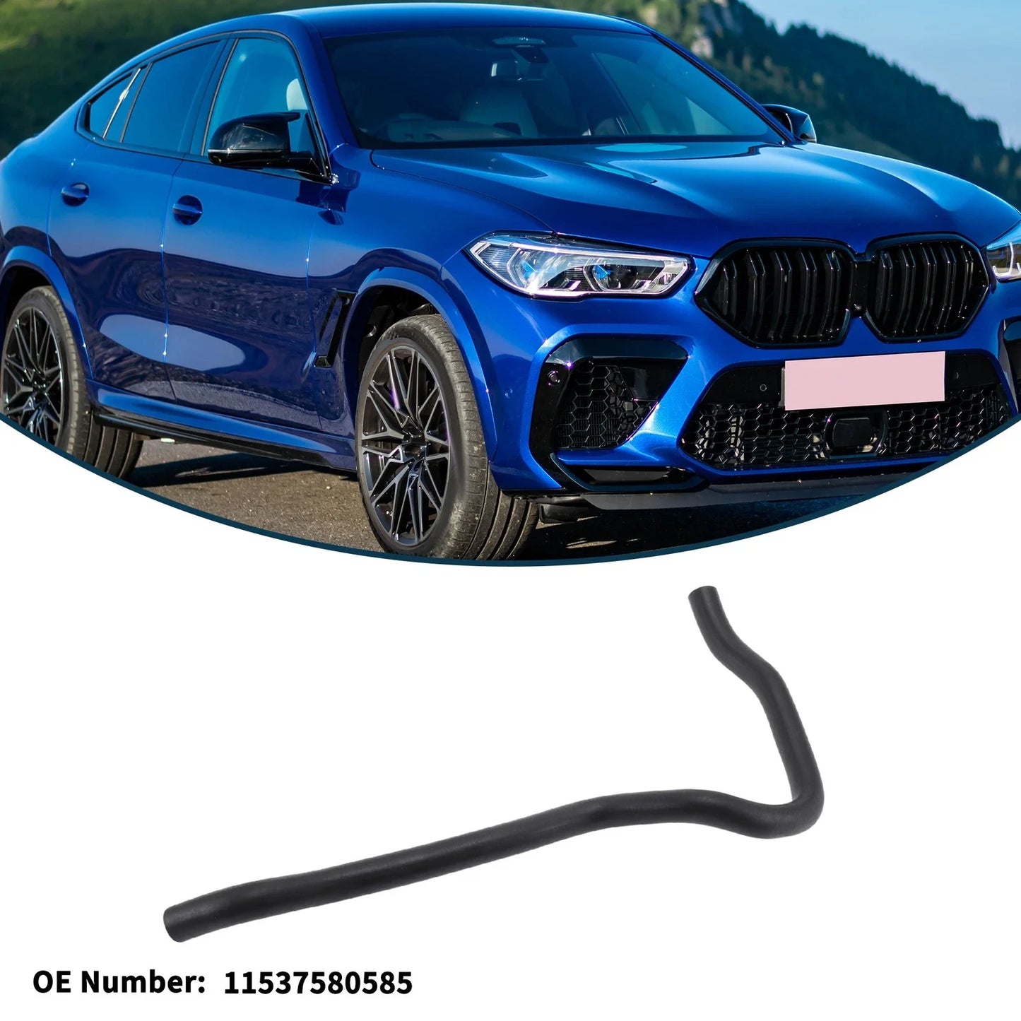 3 x Radiator Hose, Heater Hose, Radiator Outlet Hose Pipe for BMW X6