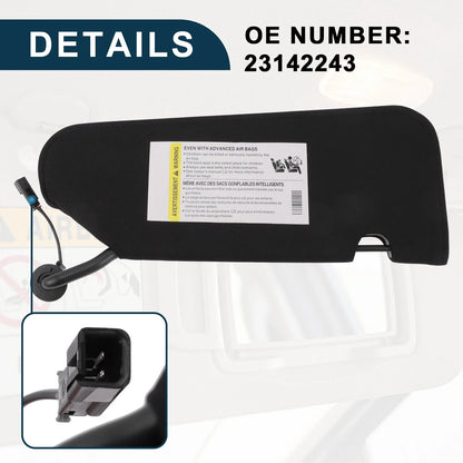 Car Sun Visor with Mirror & Light for Chevrolet Corvette (2014-2019)