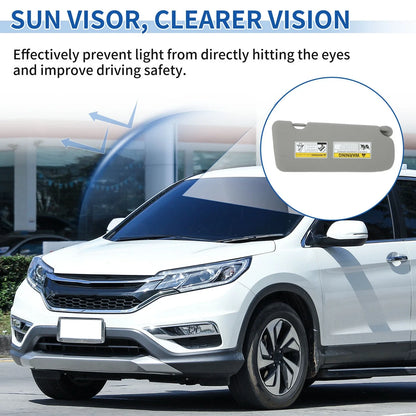 Left Side Sun Visor for Honda CRV 2017-2022 Gray Replacement