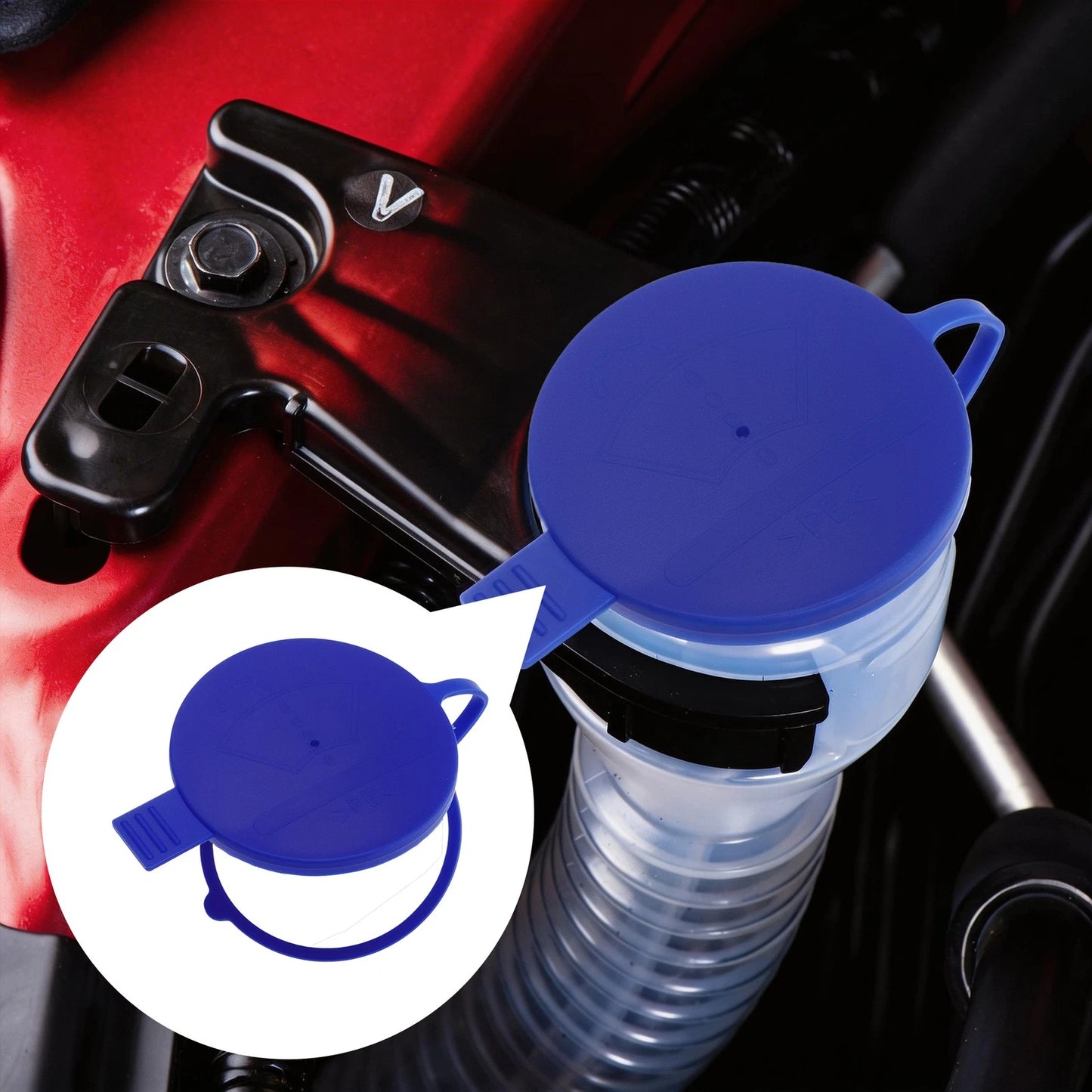 Washer Fluid Cap for Mercedes-Benz Viano W639 (2003–2014) No.A9068690072 Blue