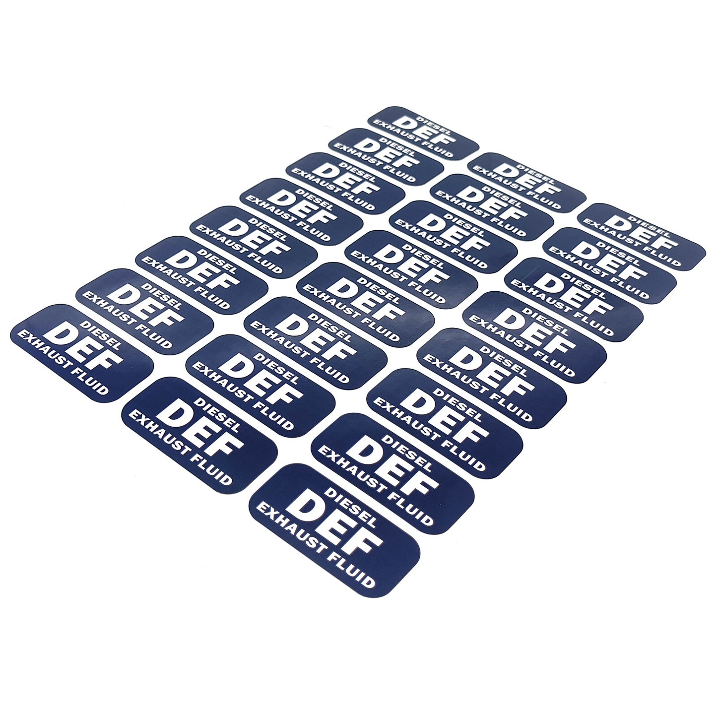 24Pcs Weatherproof DEF Diesel Exhaust Fluid Stickers for All Vehicles