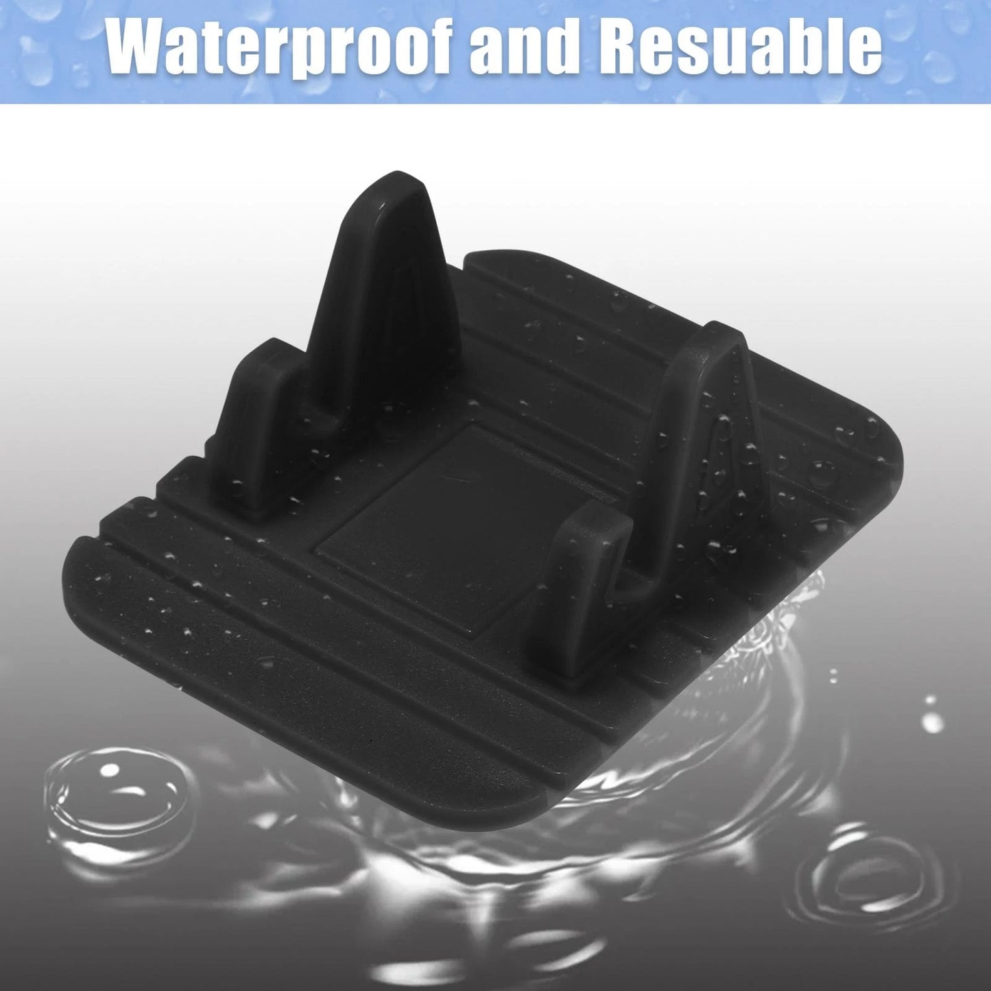 Rubber Phone Holder for Car Dashboard Mount (Universal Fit)