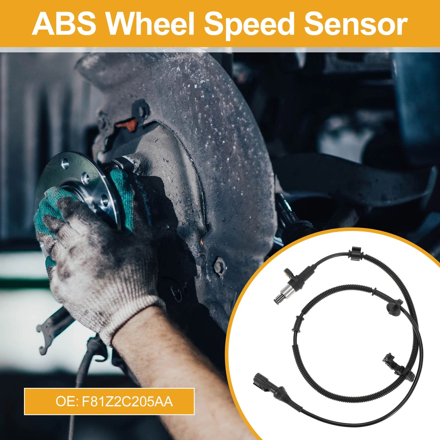 ABS Wheel Speed Sensor No.F81Z2C204AA for Ford Excursion (2000–2005)