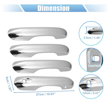 Set of 4 Exterior Door Handle Cover Trim for Ford Explorer (2020–2022)