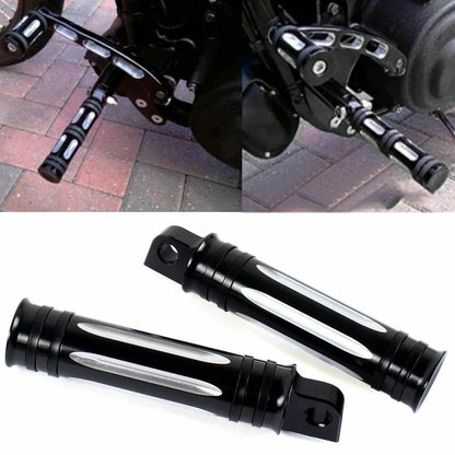 CNC Black Foot Pegs for Harley Dyna Sportster