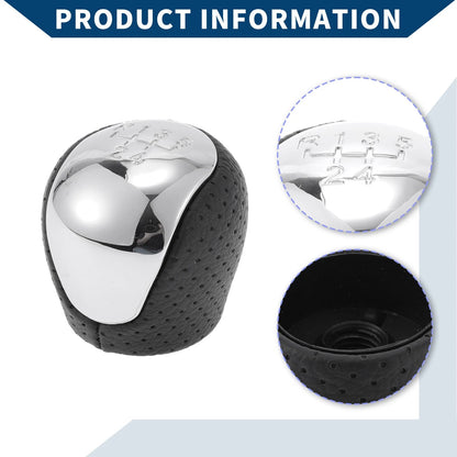 5 Speed Manual Gear Shift Knob for Hyundai Elantra (2009–2012) Faux Leather Black