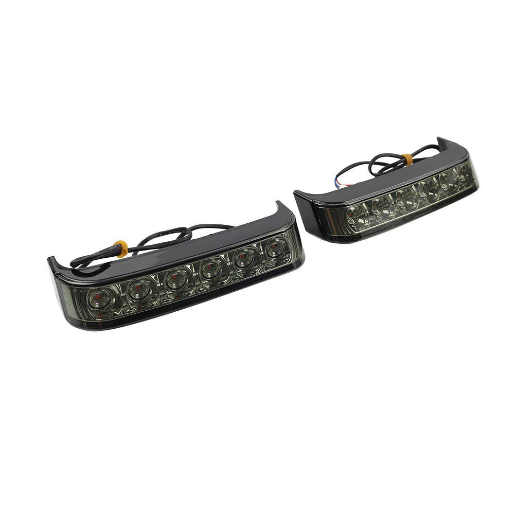 Black Saddlebag Run Brake Tail Light for Harley Touring Street Glide (2009-2023)