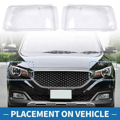 Pair Headlight Lens Covers for Land Rover Range Rover Sport (2005–2013)