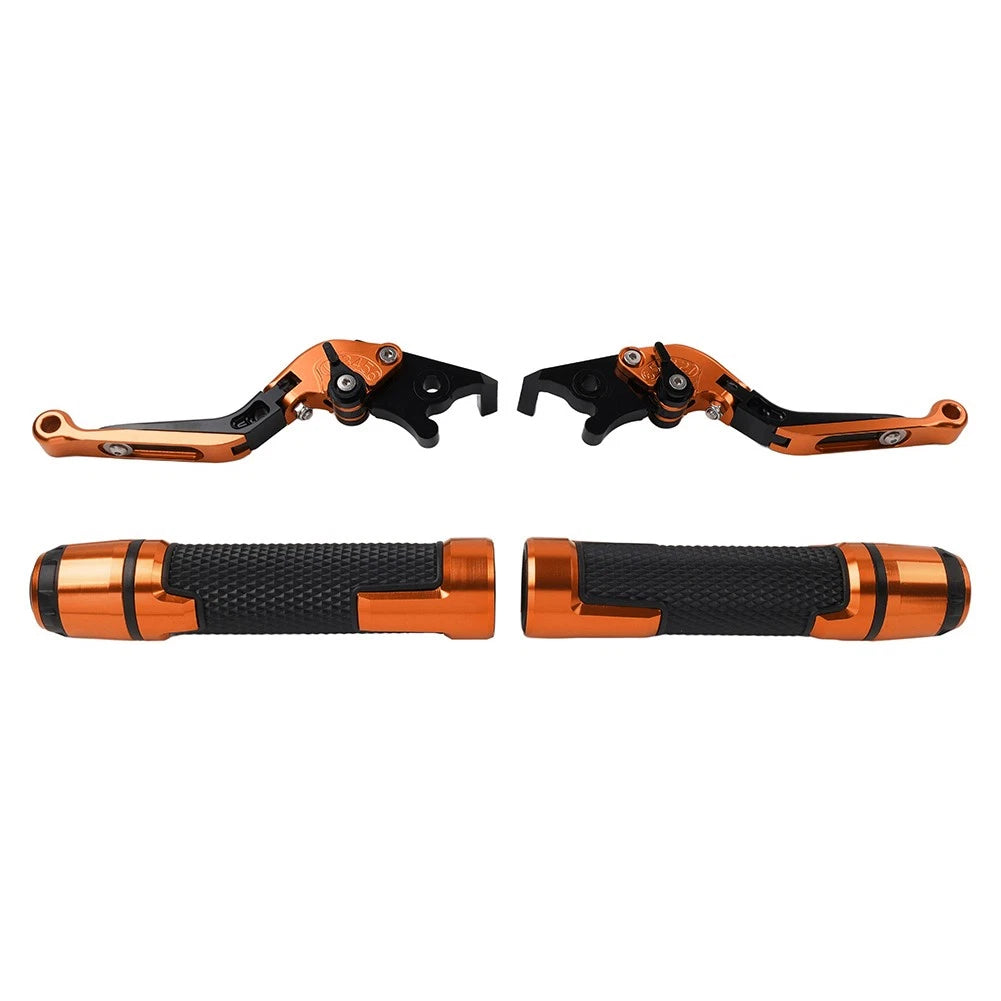 Set of 2 Orange Brake Clutch Levers for BMW F650GS (2002–2007)