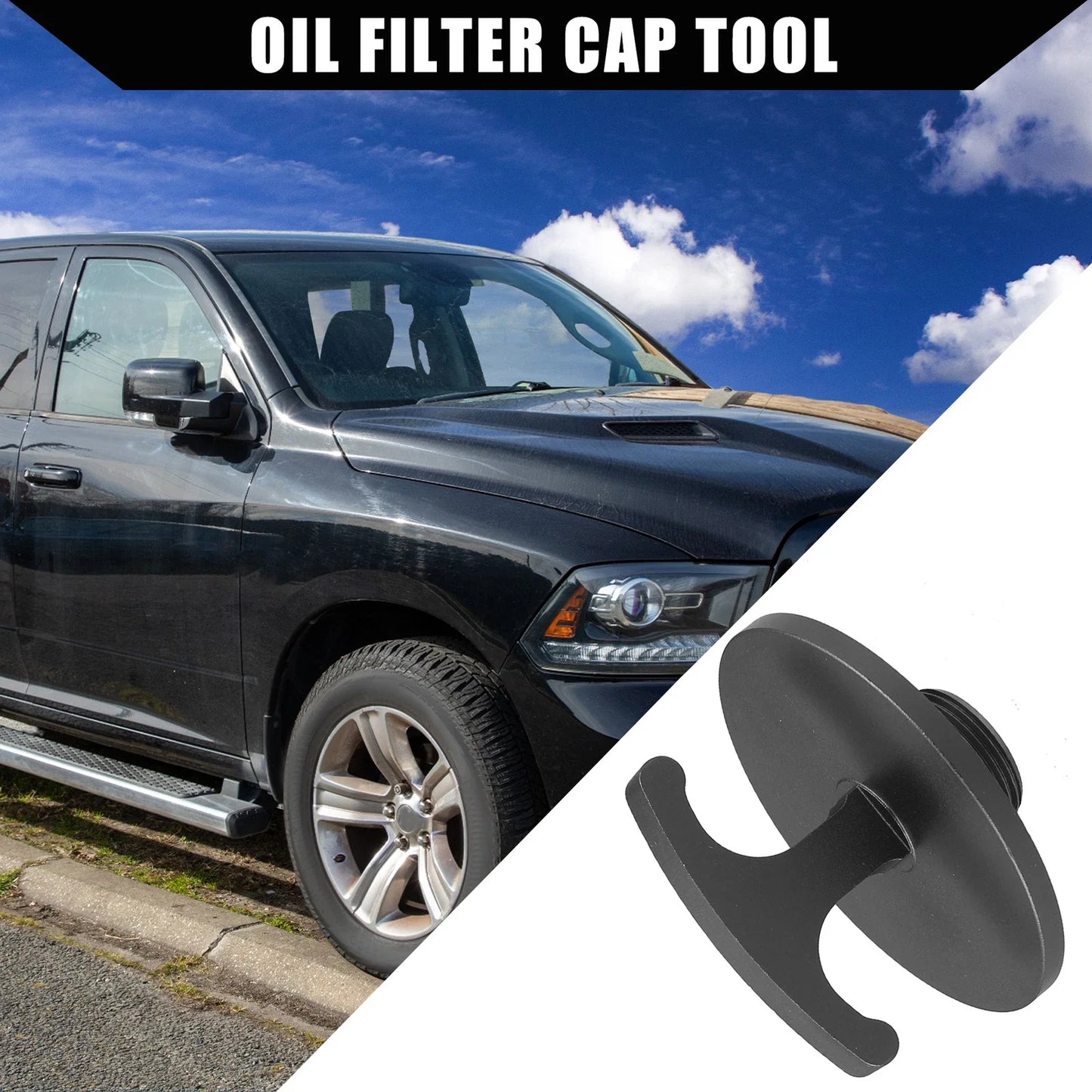 Oil Filter Cap Tool for Dodge Ram 2500 3500 4500 5500 (2010-2023)