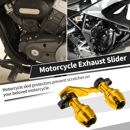 Frame Slider Anti-Crash Protector for Motorcycles 175mm Aluminum Alloy Gold