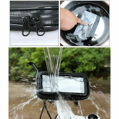 Waterproof Handlebar Bag for Motorcycle Bike Cell Phone GPS Case