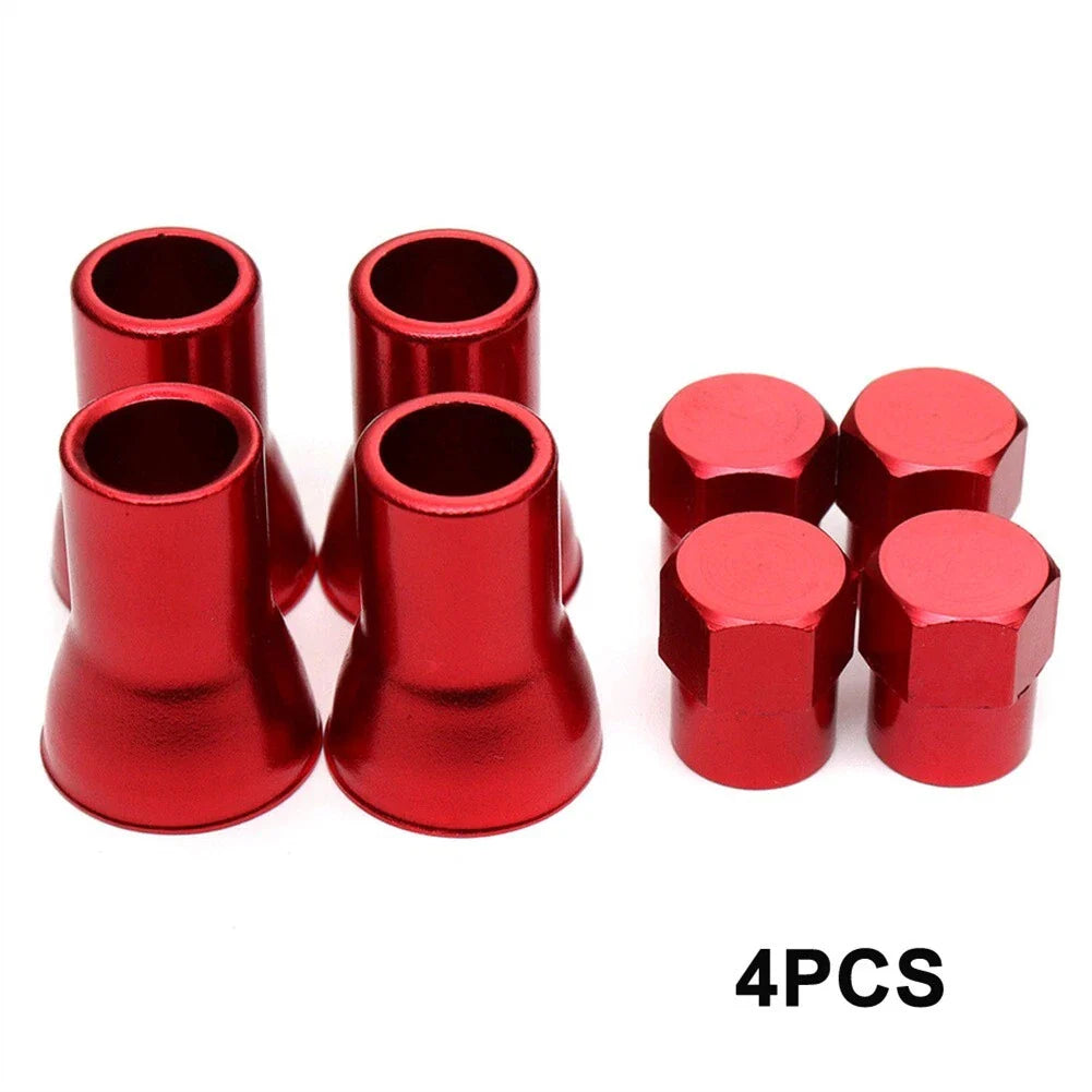 Stem Sleeves + Hex Cap Air-Valve CAP & Sleeve Cover Wheel Stem
