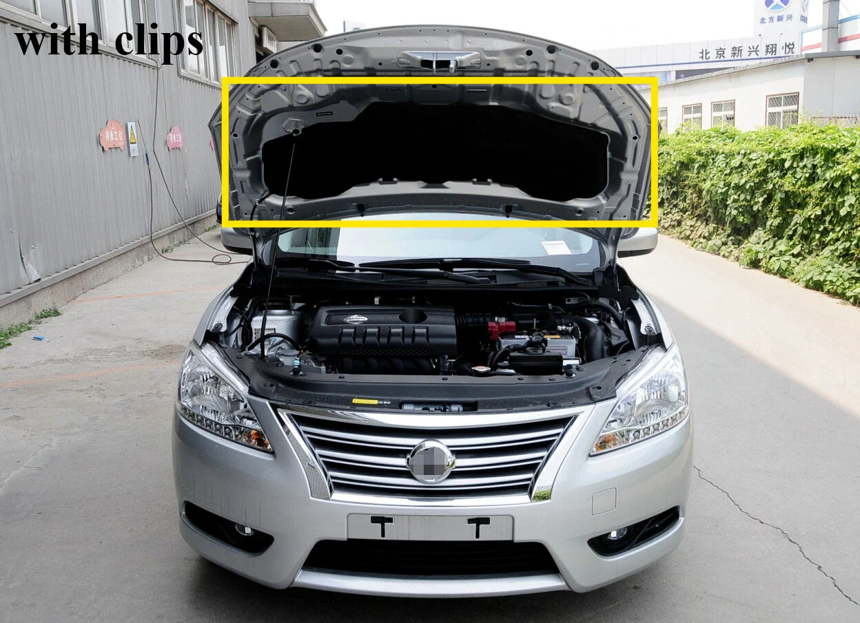 Engine Hood Insulation Pad Shield Sound Trim Mat for Nissan Sentra (2013–2015)