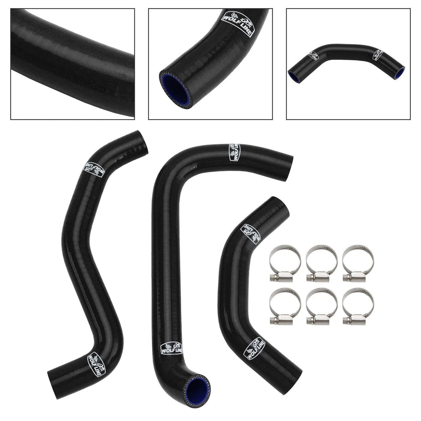 Silicone Radiator Coolant Hoses for Ducati Monster 937 (2021–2025) Blue