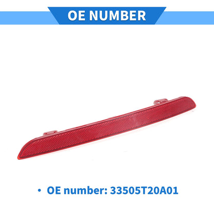 Rear Right Bumper Reflector No. 33505T20A01 for Honda Civic (2022–2023) Red