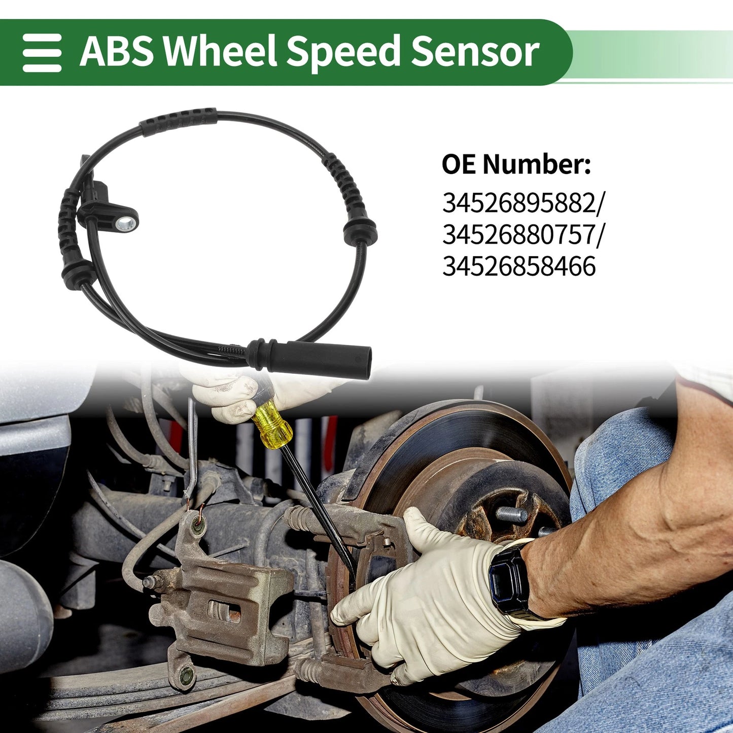 ABS Wheel Speed Sensor No. 34526895882 for BMW Mini Cooper (2014–2020)