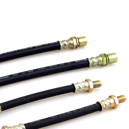 Set of 4 Front Brake Hoses for Toyota Corolla (1974–1987)